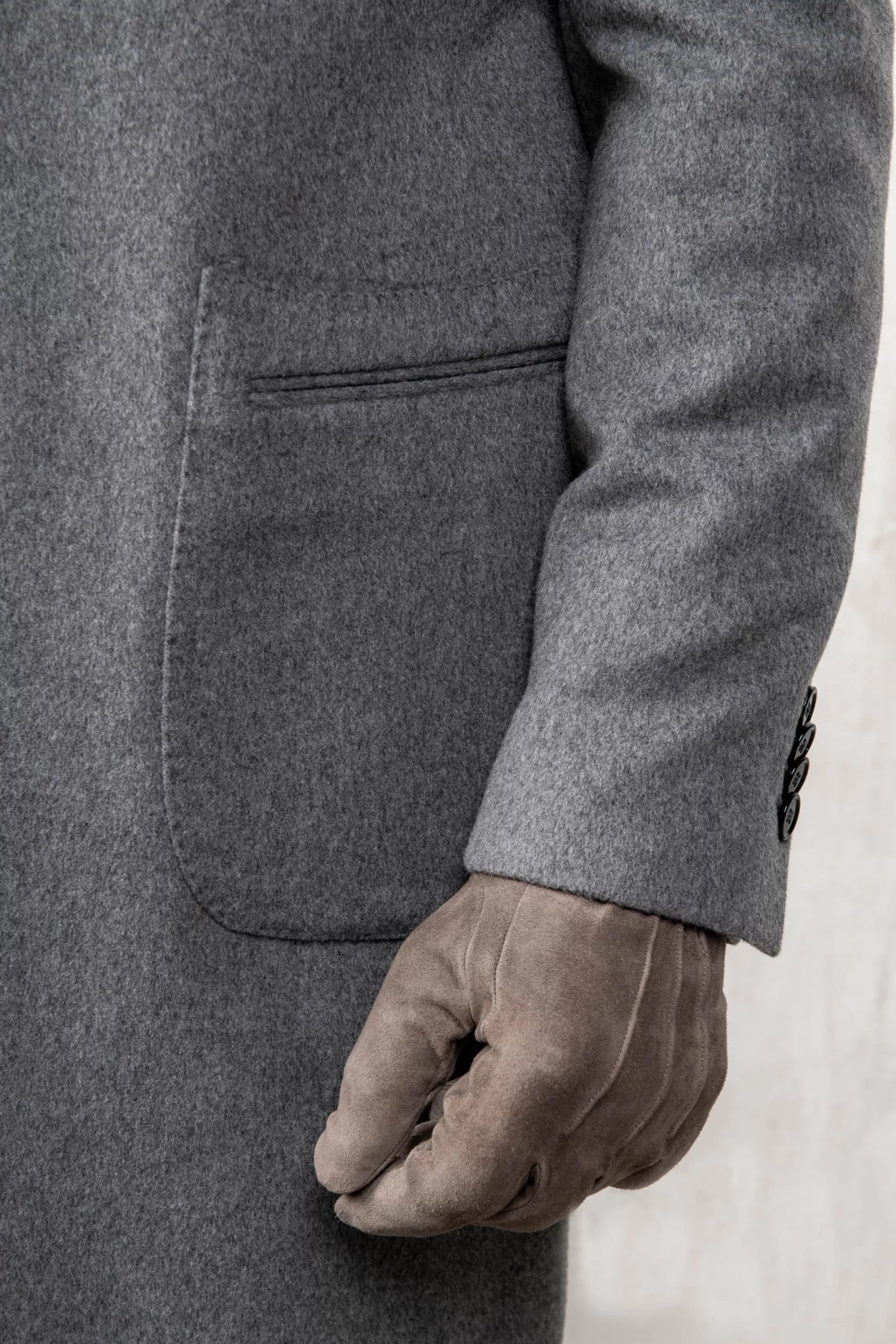 Cappotto Grigio in Pura Lana Loro Piana - Fatto a Mano in Italia | Sconti Esclusivi Pini Parma