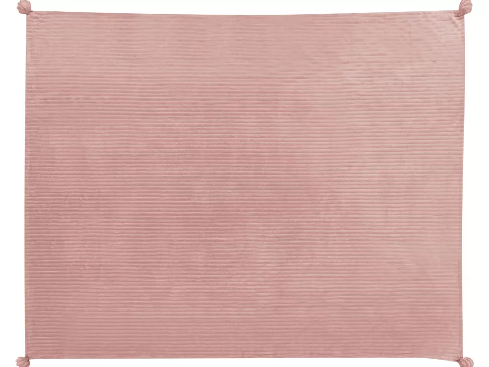 Coperta Morbida Beliani Kaweri 150x200 cm in Tonalità Rosa Chiaro - Ideale per Camera da Letto 

（：，，，，。）
