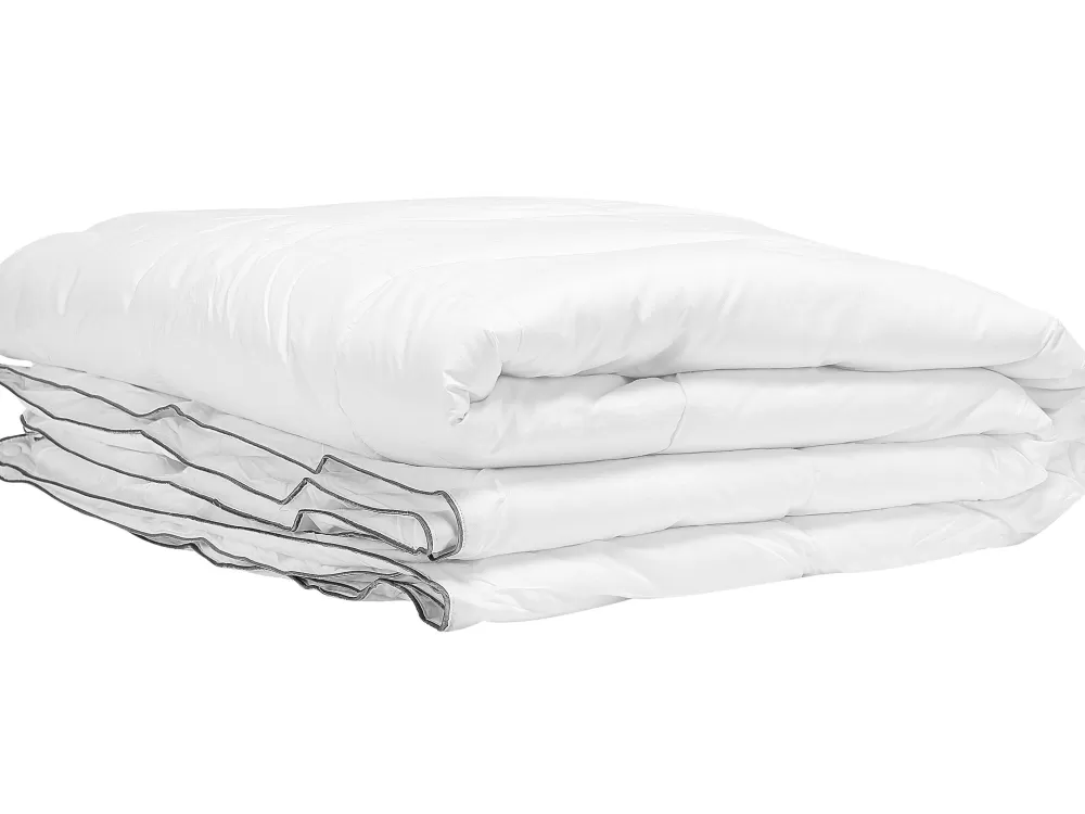 Beliani Copriletto Japara in Cotone Naturale con Trapunta a Microfibra, Misura Queen 220x240 cm - Stile Nuptse