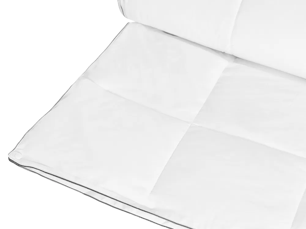 Beliani Copriletto Japara in Cotone Naturale con Trapunta a Microfibra, Misura Queen 220x240 cm - Stile Nuptse