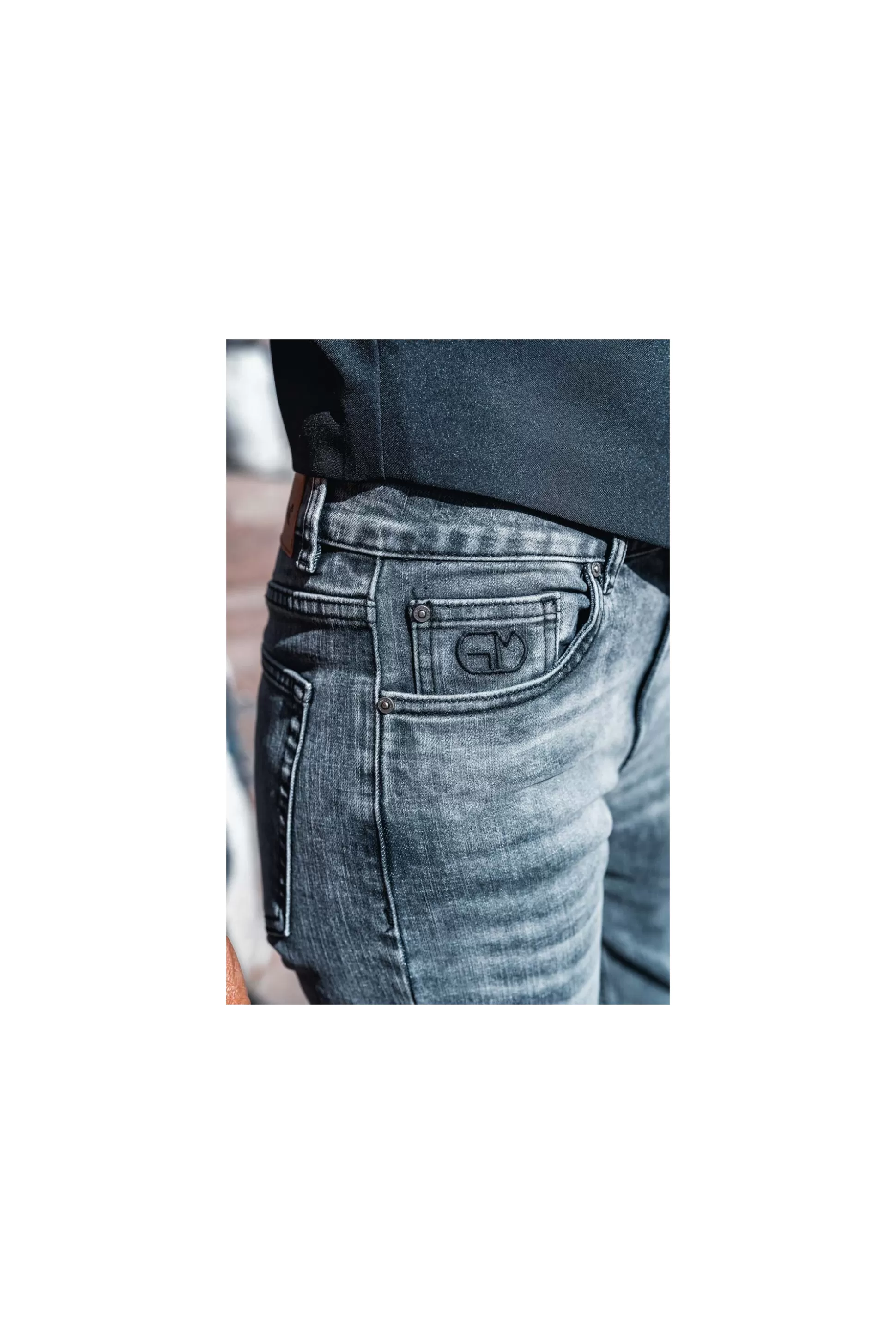 Jeans Uomo Brandon Grigio - Pantaloni Denim Classici con Confezione Comfort