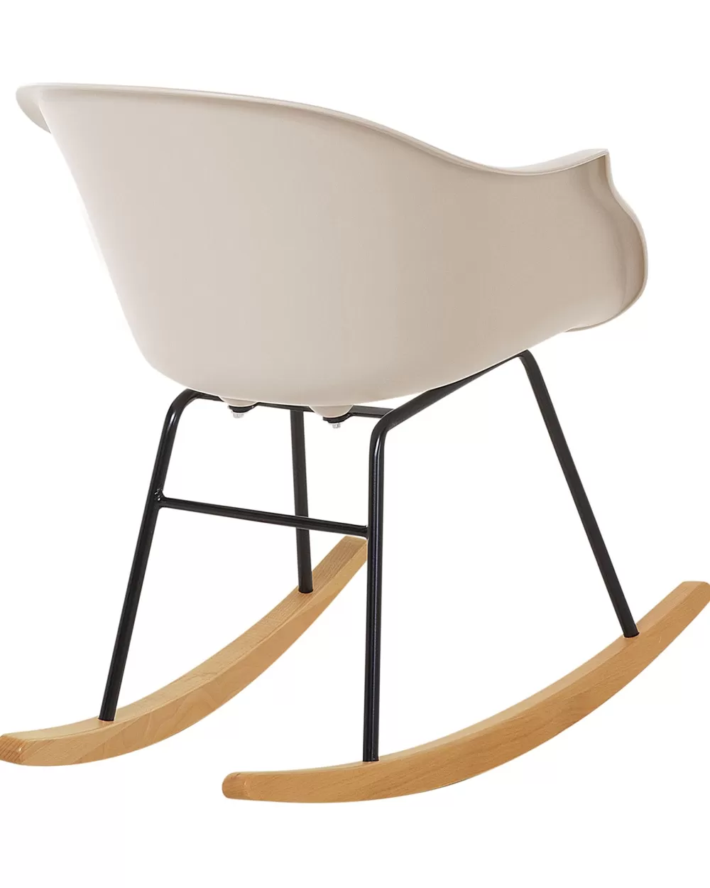 Comoda Poltrona a Dondolo in Plastica Beige - Design Moderno Beliani per Relax ed Eleganza