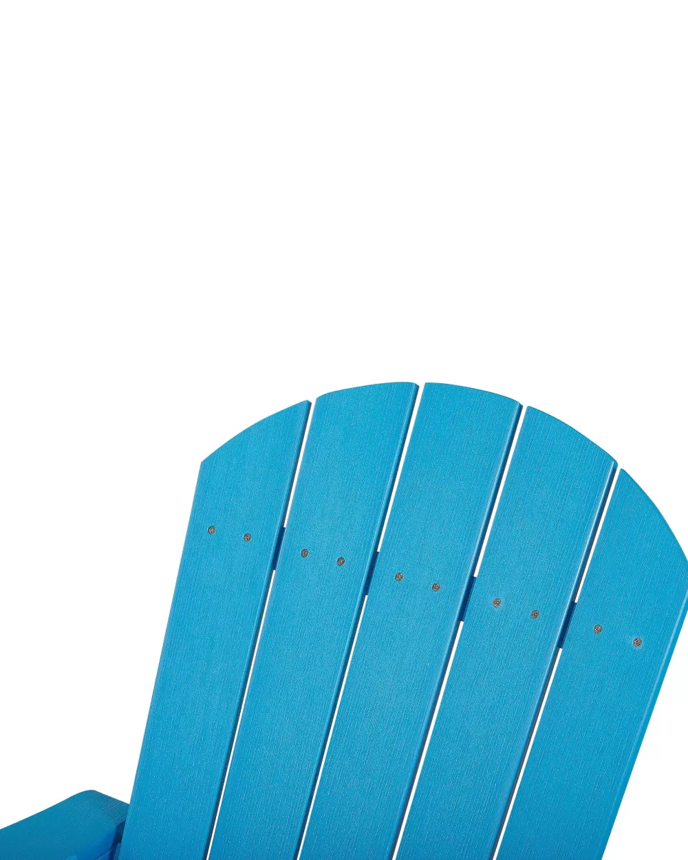 Beliani Sedia a Dondolo in Resina Sintetica Blu Scuro, Design Elegante Stile Adirondack per Esterni - Ideale per Giardino o Terrazza con Cuscini Coordinati