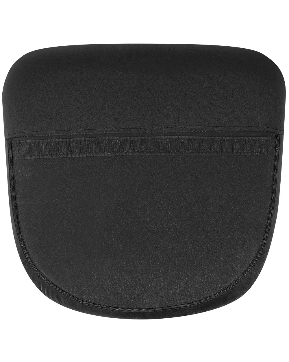 Beliani Poltrona Relax in Velluto Nero con Cuscini Morbidi - Design Moderno per Soggiorno o Veranda