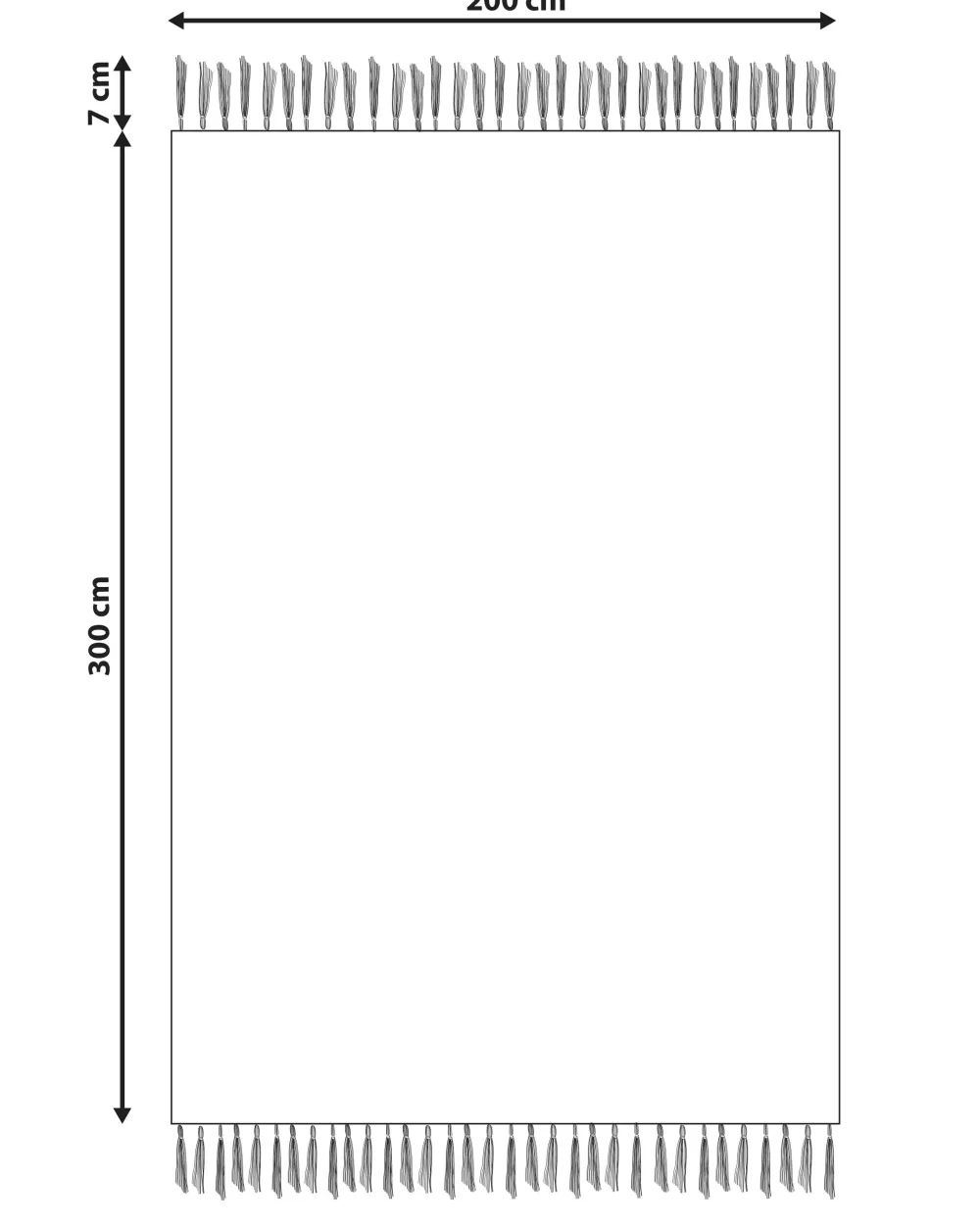 Tappeto Kelim Beliani in Puro Cotone - Design Accattivante 200x300 cm, Collezione Garni con Confezione Monovariente 

（：，，