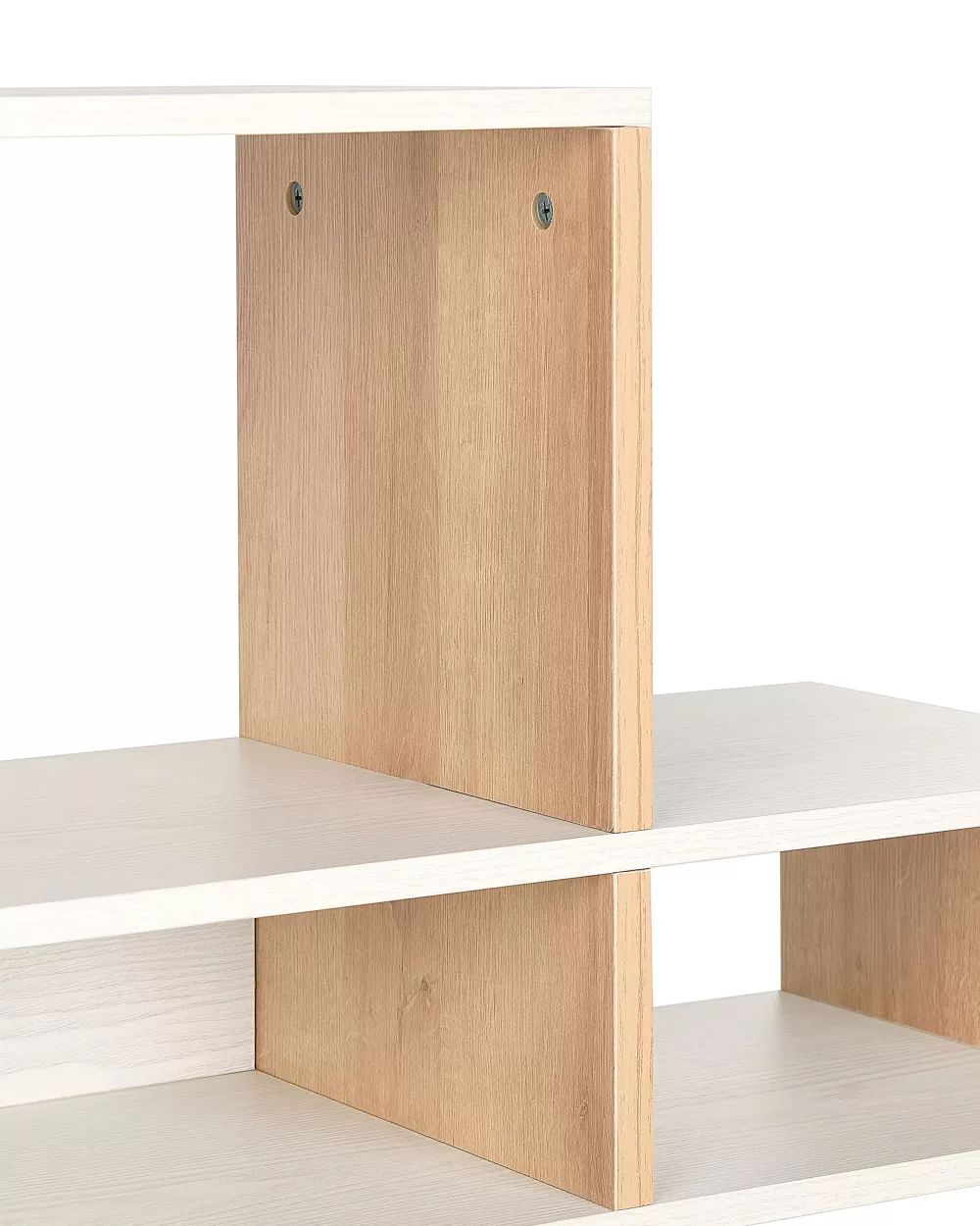 Beliani - Libreria Amarilo 10 Ripiani in Legno Chiaro e Bianco, Scontata per Te!