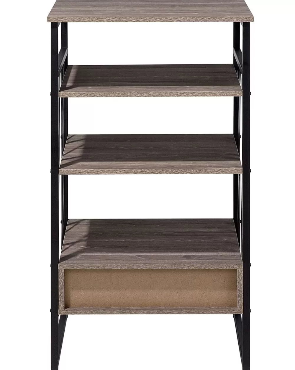 Beliani Libreria con 3 Ripiani e Cassetto - Organizzatore Elegante in Grigio Antracite per la Casa