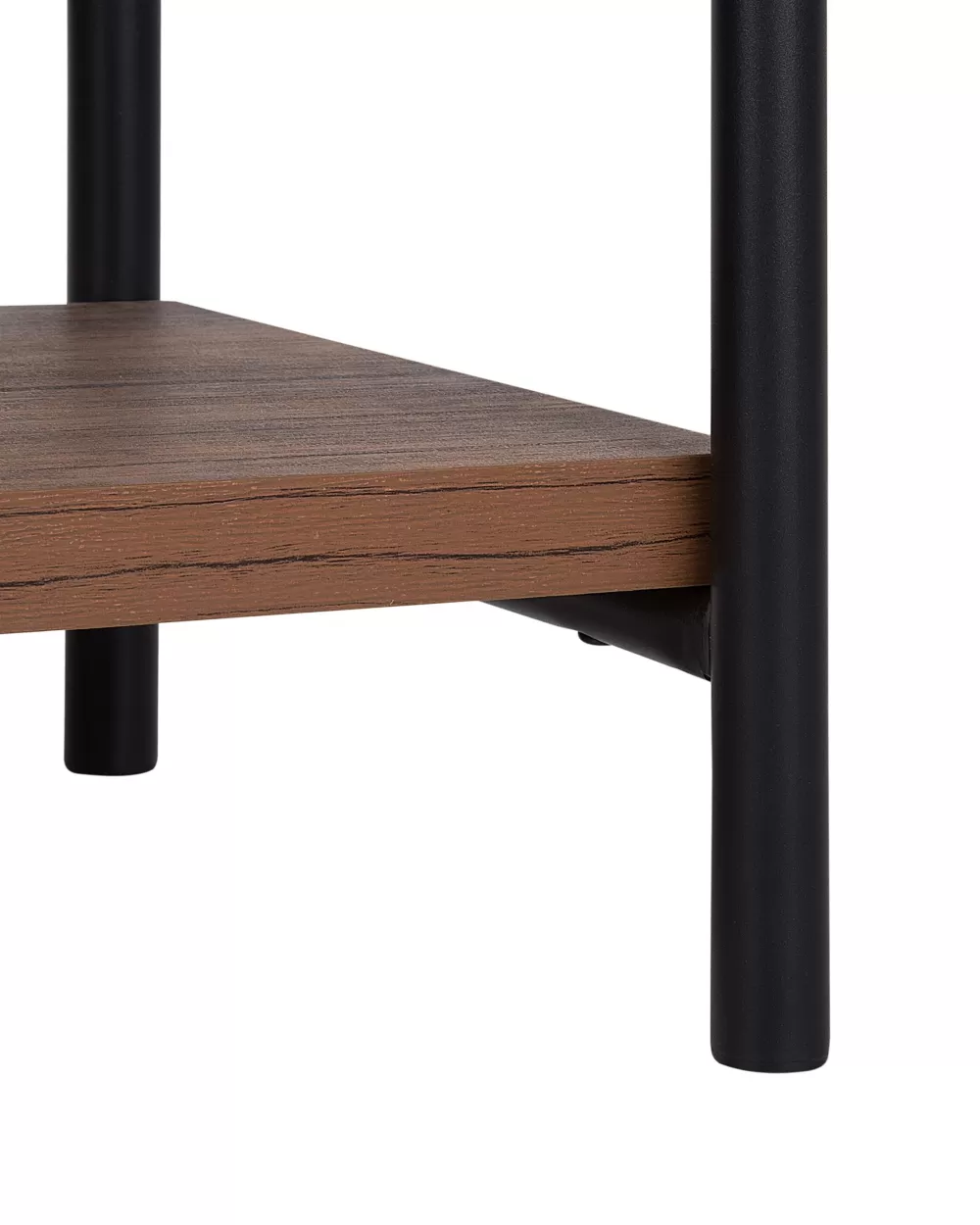Libreria Beliani Brisbane 3 Ripiani in Legno Naturale Scuro - Design Moderno per Soggiorno Elegante