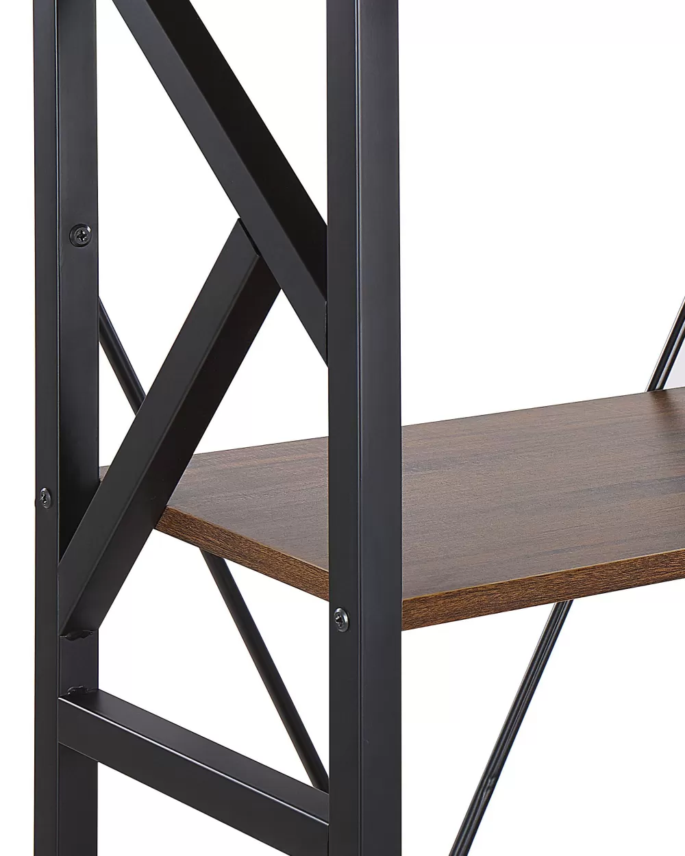 Libreria Beliani Moderna a 5 Ripiani in Legno Scuro con Finitura Opaca - Soluzione Elegante per Organizzare Libri e Oggetti, Perfetta per Arredare la Casa con Stile