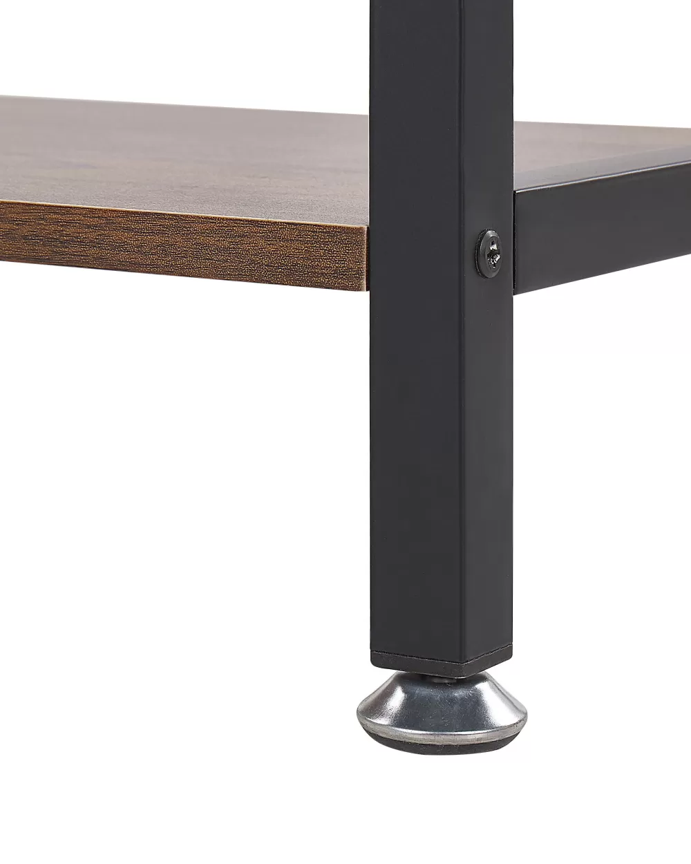 Libreria Beliani Moderna a 5 Ripiani in Legno Scuro con Finitura Opaca - Soluzione Elegante per Organizzare Libri e Oggetti, Perfetta per Arredare la Casa con Stile