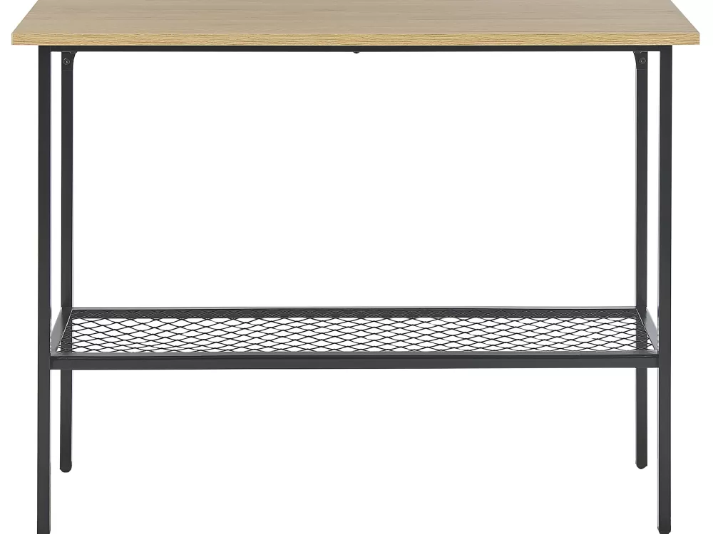 Tavolino console Beliani in legno chiaro e Dorena nero - Offerta lampo per arredamento moderno

（：，，，，，12.3%）