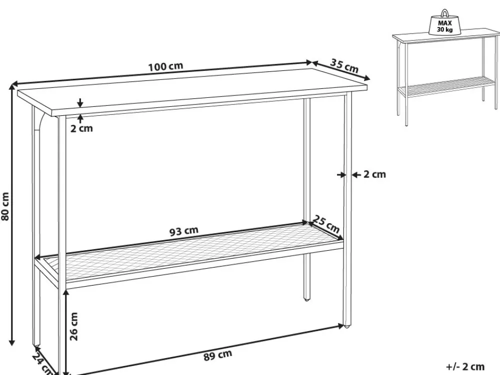 Tavolino console Beliani in legno chiaro e Dorena nero - Offerta lampo per arredamento moderno

（：，，，，，12.3%）