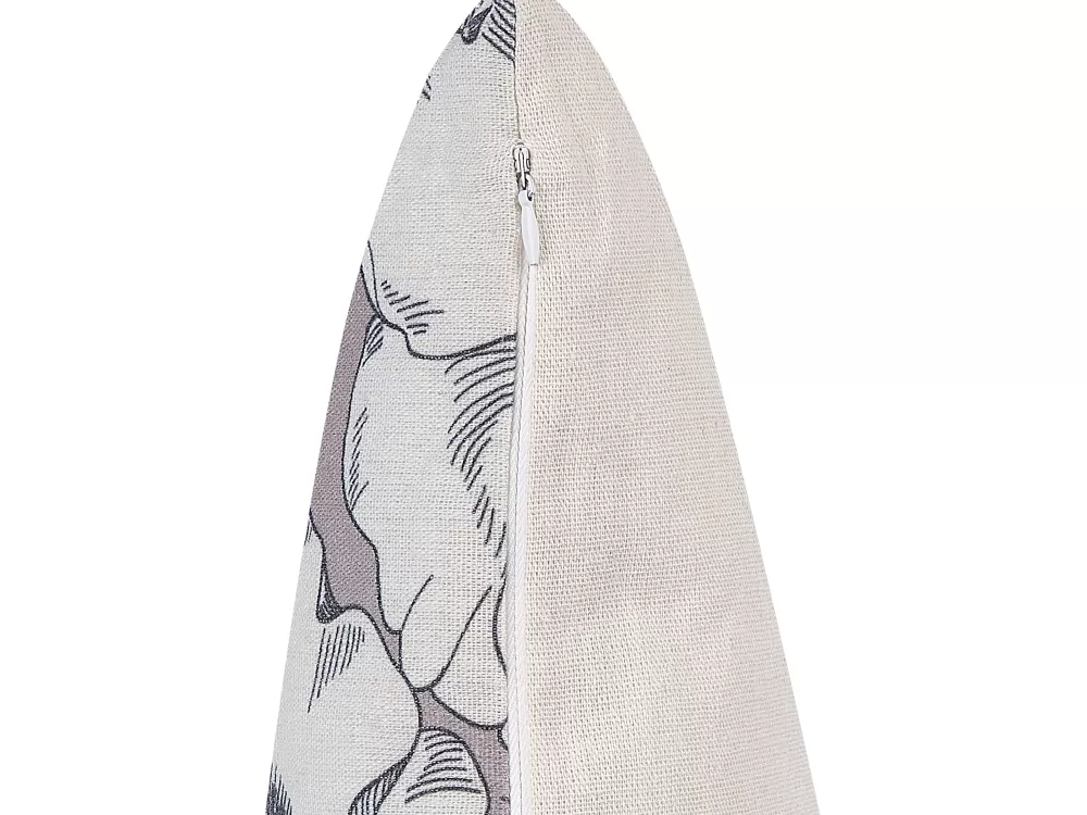 Cuscini Decorativi Beliani Sophora - Coppia Morbida in Grigio Antracite e Bianco Naturale, 45x45 cm