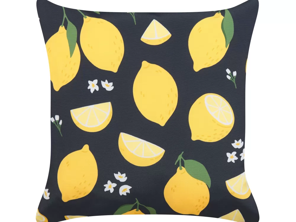 Cuscini decorativi in tessuto multifunzionale Beliani, misura 45x45 cm - Coppia elegante con motivo orchidea, perfetti per arredare camerette o salotti.