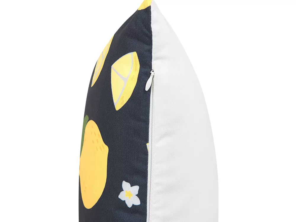 Cuscini decorativi in tessuto multifunzionale Beliani, misura 45x45 cm - Coppia elegante con motivo orchidea, perfetti per arredare camerette o salotti.
