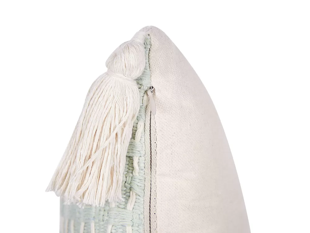 Beliani Outlet: Coppia di Cuscini Decorativi Hakone in Verde Menta Chiaro, 42x42 cm - Design Moderno per Arredi