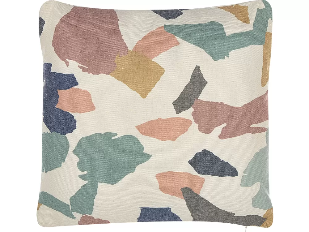 Cuscini Decorativi Beliani Fothergilla - Coppia di Guanciali Stilizzati 45x45 cm in Tessuto Multicolore