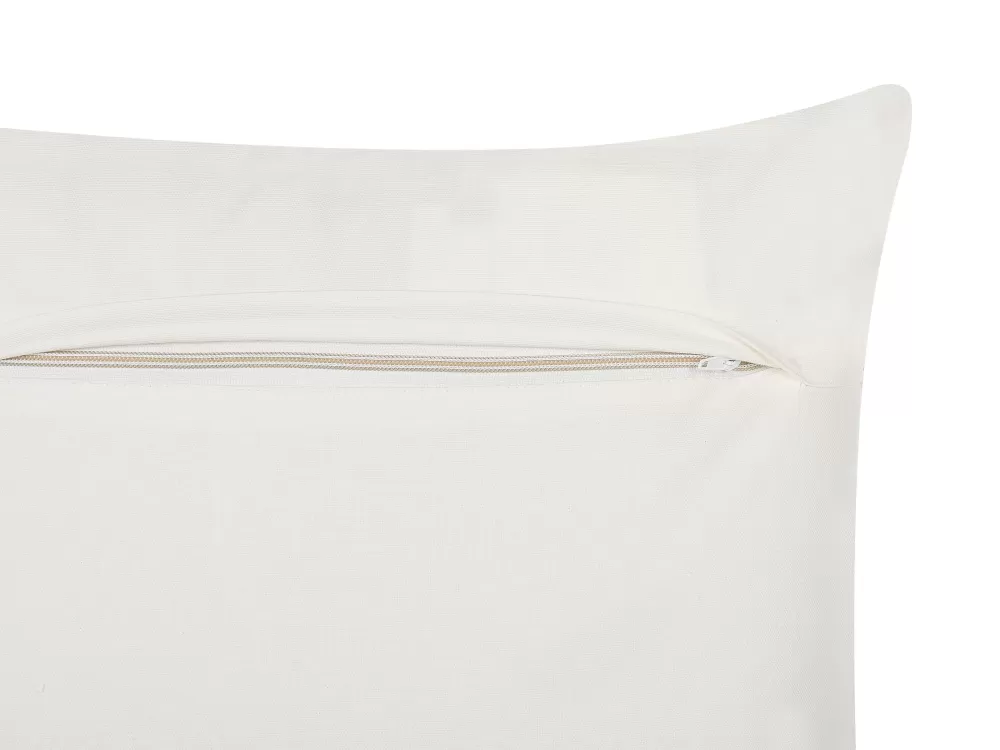 Cuscino Decorativo Morbido Beliani 45x45 cm - Rivestimento in Tessuto Elegante, Ideale per Divano o Camera da Letto