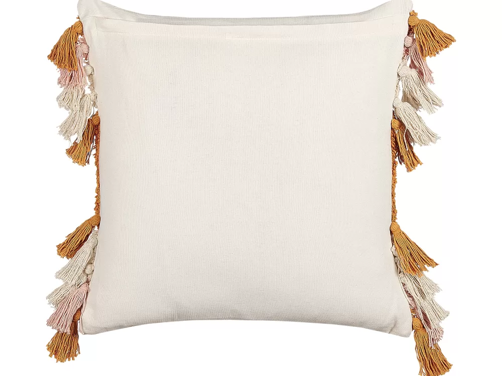Cuscini Decorativi Beliani in Cotone con Stampa Multicolore - 45x45 cm, Confezione da 2 - Sfumature Lavanda