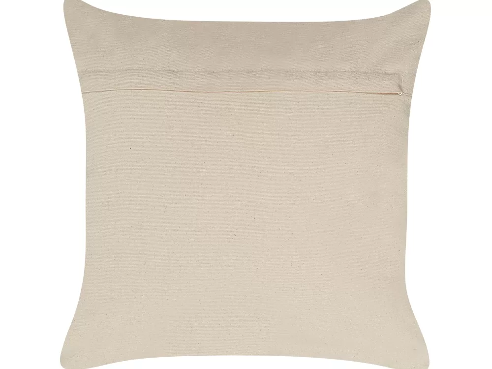 Cuscino Decorativo Beliani in Puro Cotone - Set da 2 con Motivo Geometrico Moderno, 50x50 cm, Design Versatile per Arredamento