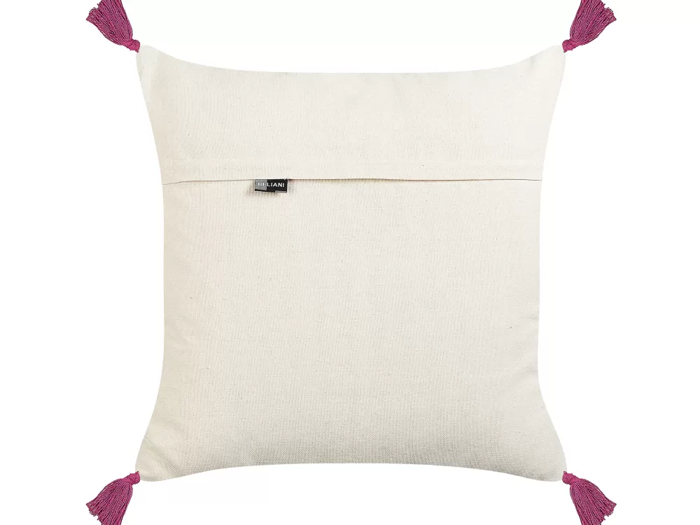 Beliani Cuscino Decorativo in Cotone - Stampa Fantasia 50x50 cm, Morbido e Multicolore (Offerta Temporanea)