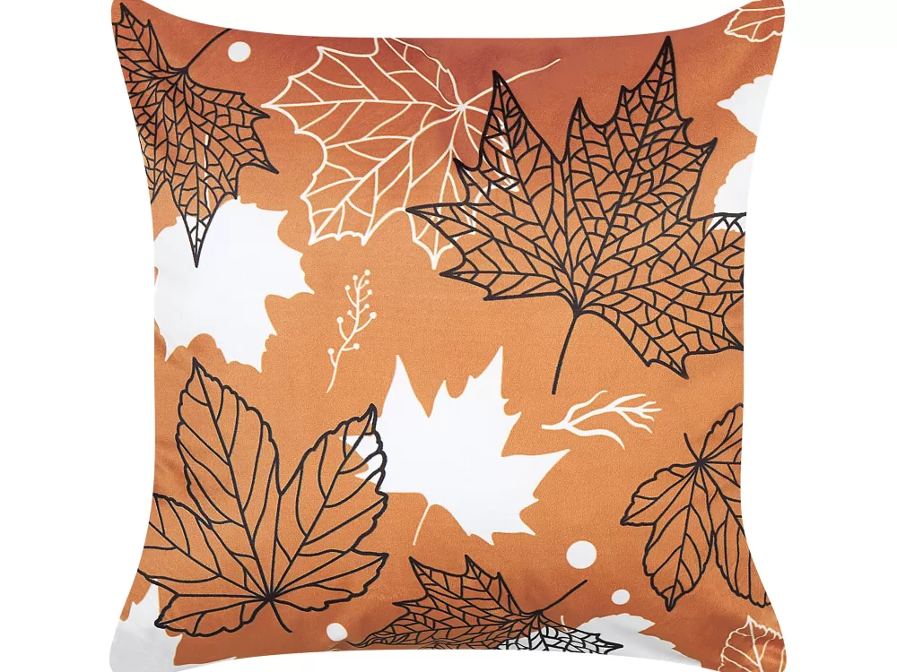 Cuscini Decorativi in Velluto Arancione con Motivo Poinsettia - Set da 2 Pezzi 45x45 cm Beliani  
Perfetti per arredare con stile, questi morbidi cuscini in velluto dalle tonalità calde presentano un elegante motivo floreale natalizio. Ideali per divani, letti o poltrone, disponibili in pratico set doppio.