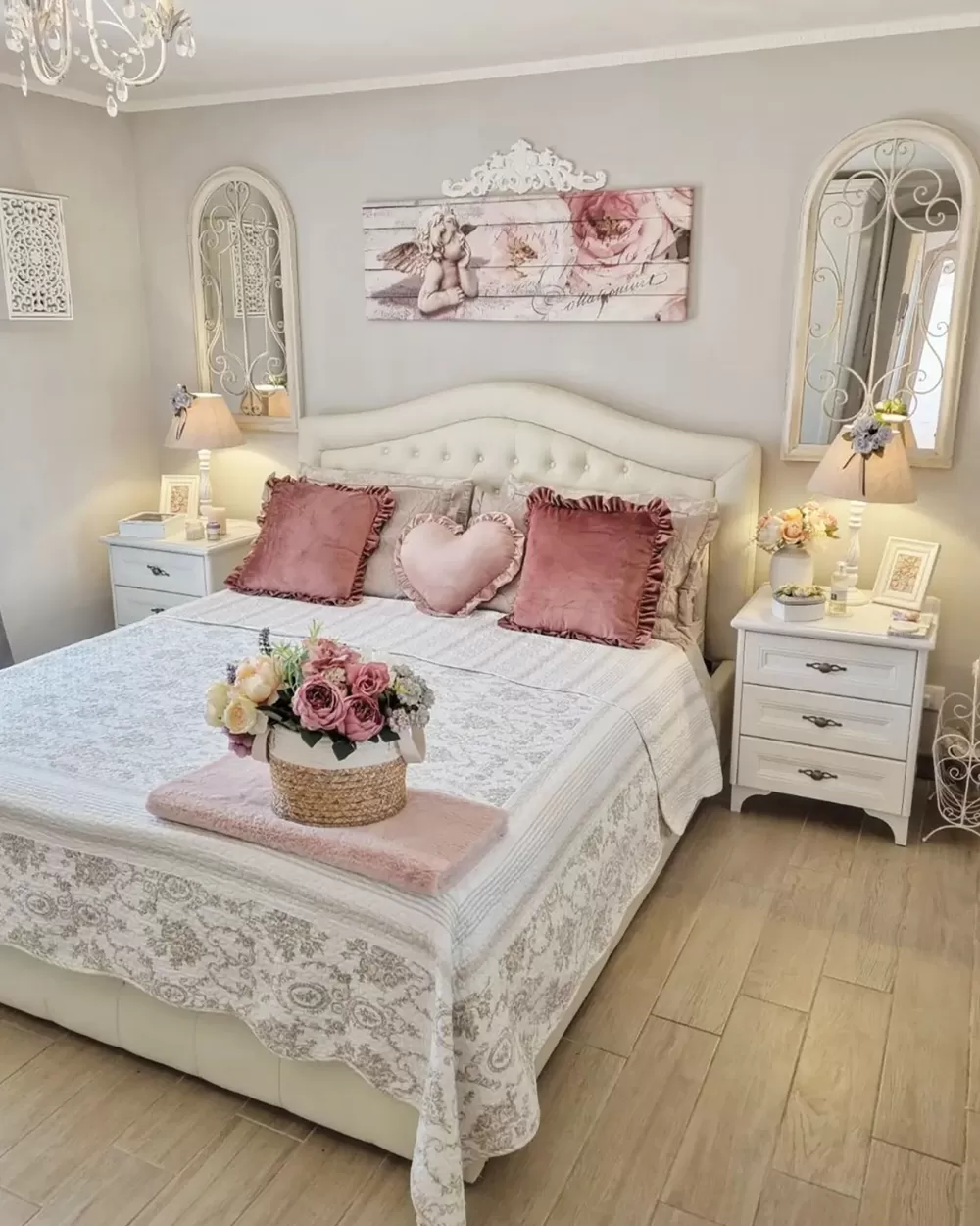 Beliani Cuscini Decorativi Kalanchoe in Velluto Rosa Chiaro 42x42 cm - Set da 2 per un tocco elegante