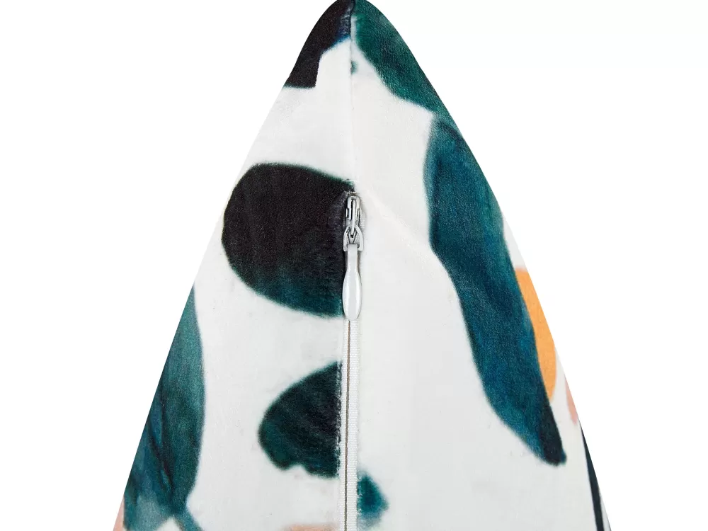 Cuscino decorativo in velluto verde smeraldo 45x45 cm - Knautia Collection by Beliani (Promo esclusiva)