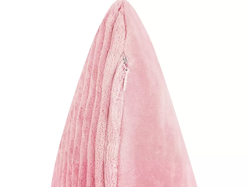 Beliani - Cuscino Decorativo in Velluto Opaco, Rosa Chiaro 47x27 cm (2 Pezzi) - Complemento d'Arredo con Design Minimalista