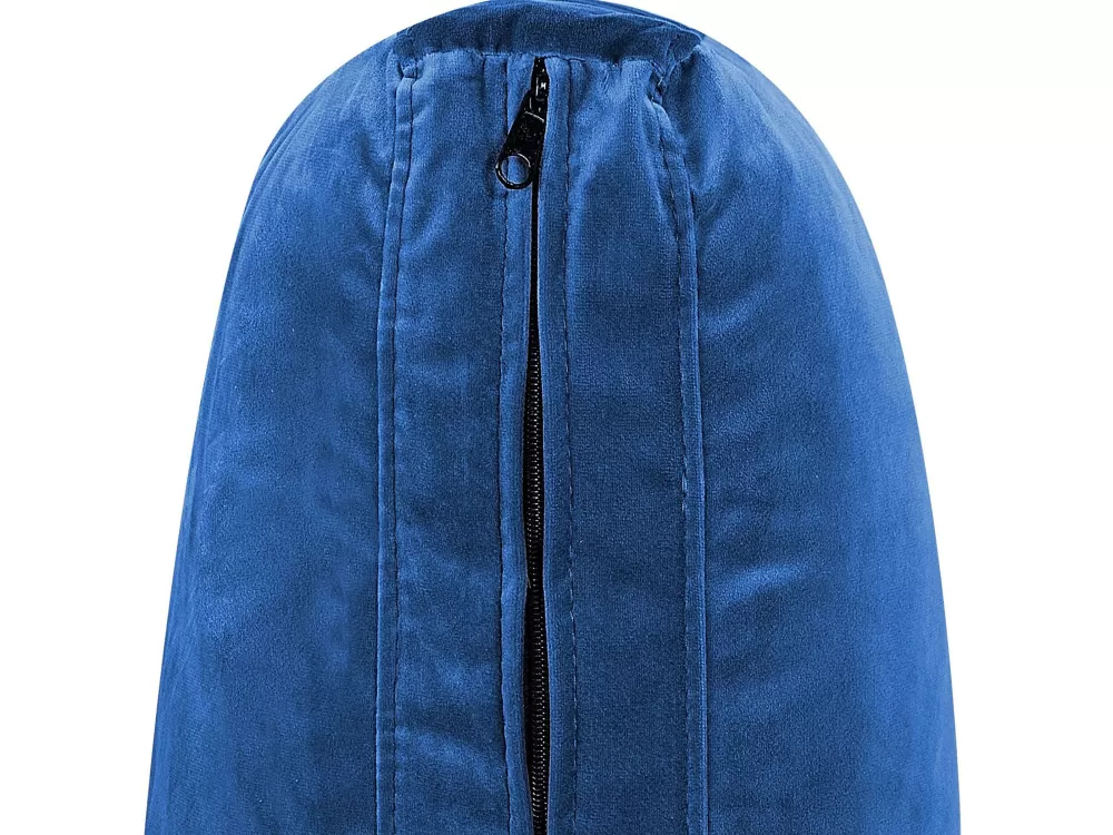 Beliani Promo: Modulo Angolare in Velluto Confortevole, Design Contemporaneo Blu Marina - Collezione Evja