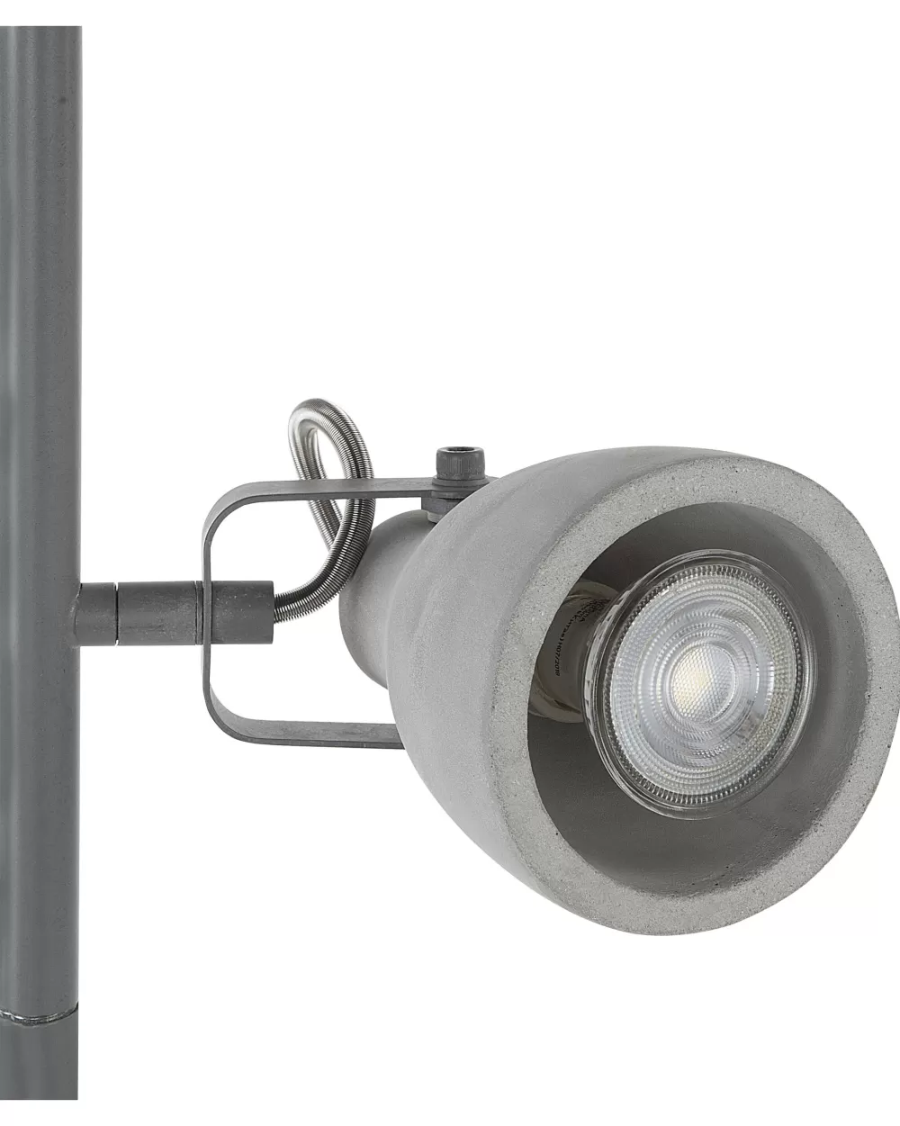 Lampada da Terra Moderna Beliani Design a 3 Luci in Cemento Grigio Chiaro - Illuminazione Elegante per Interni Mistago