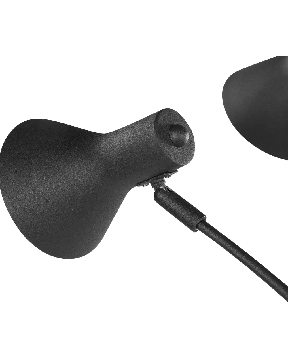 Beliani Lampada da Terra Moderna a 5 Luci con Struttura in Metallo Nero - Design Elegante per Interni
