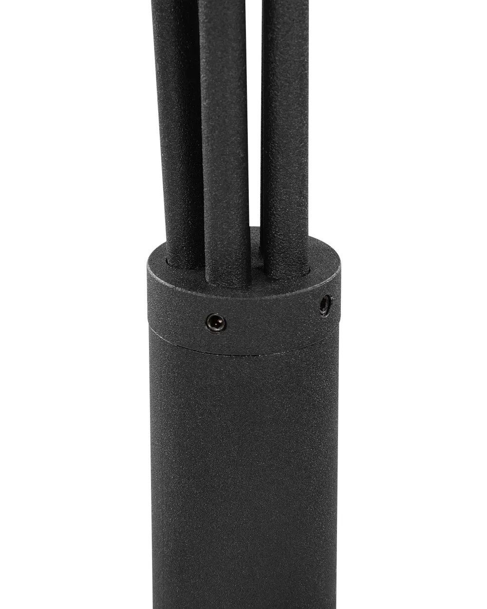 Beliani Lampada da Terra Moderna a 5 Luci con Struttura in Metallo Nero - Design Elegante per Interni