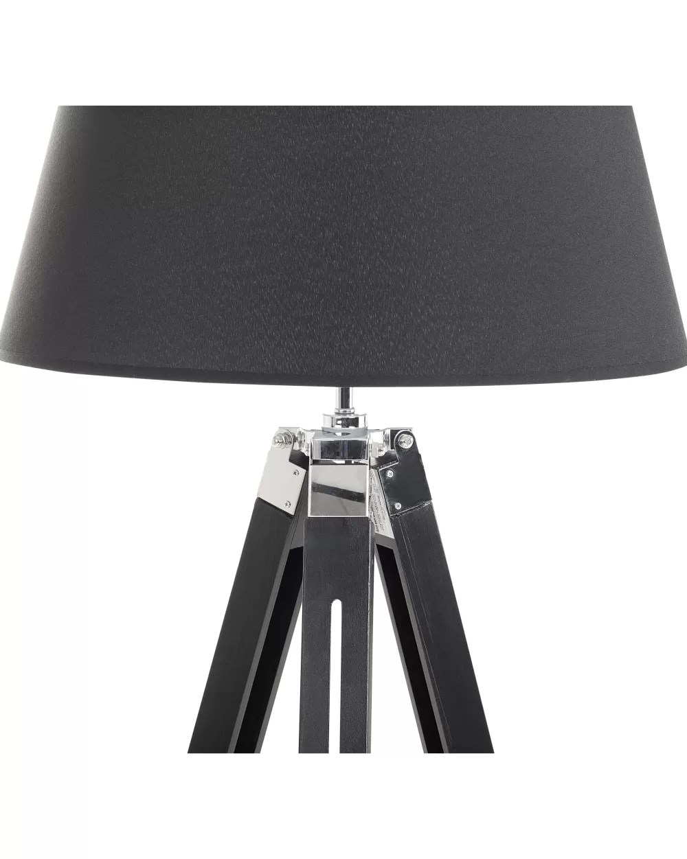 Lampada da Terra Moderna Manty in Nero Stile Madeira - Design Elegante by Beliani