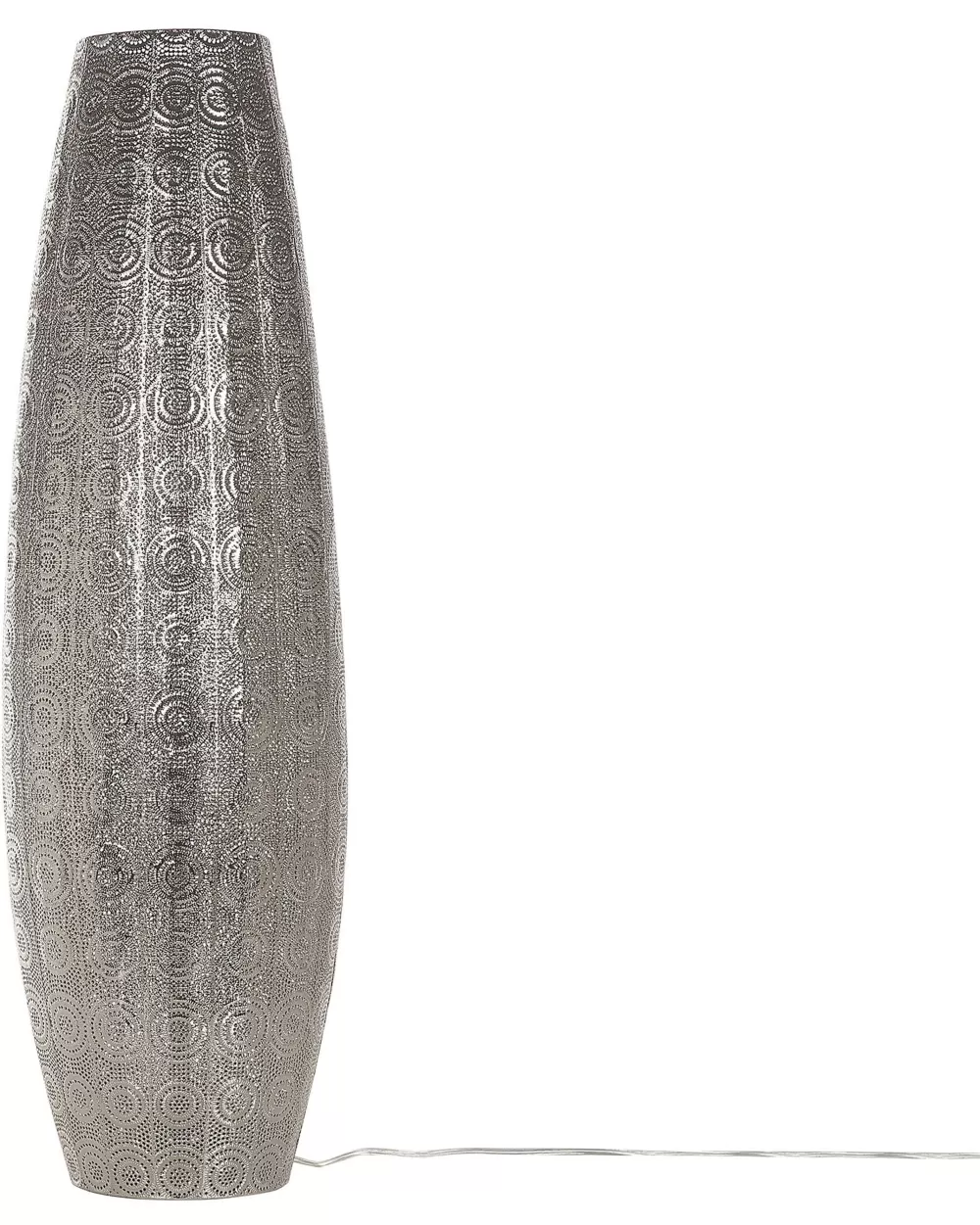 Lampada da Terra Moderna in Metallo Argentato Maringa | Design Contemporaneo Beliani