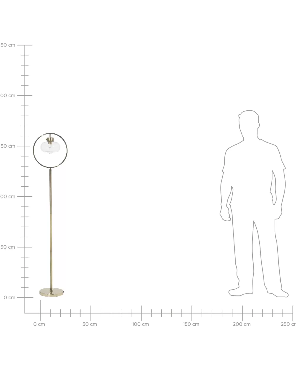 Lampada da Terra Elegante in Metallo Dorato Severn - Design Moderno Beliani a Prezzo Conveniente