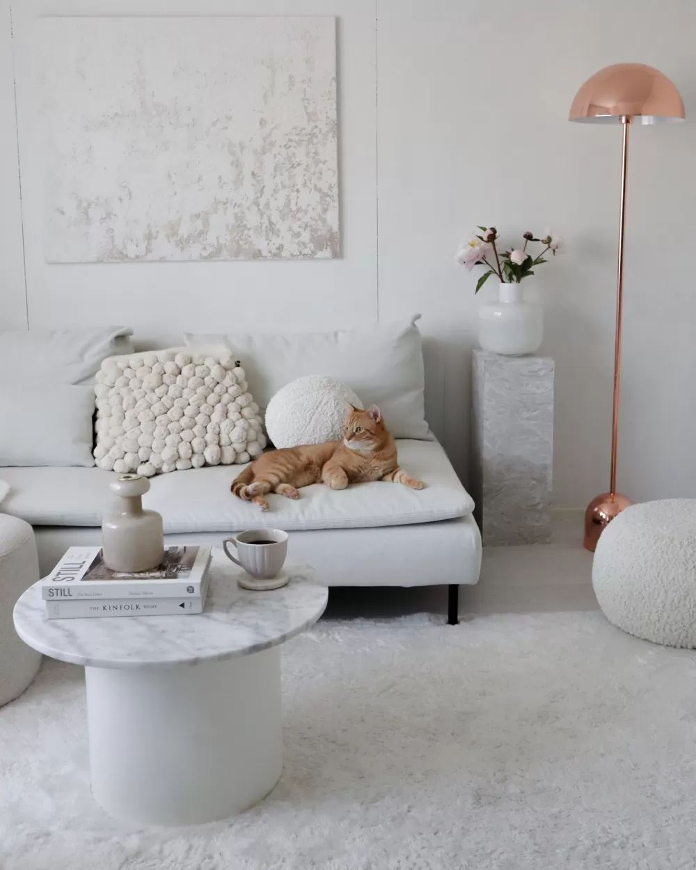 Lampada da Terra Beliani Macasia in Metallo con Finitura Ramata - Design Elegante per Interni Moderni
