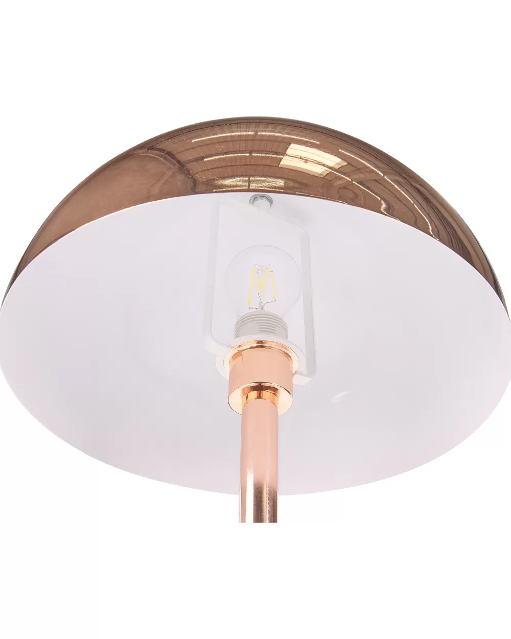 Lampada da Terra Beliani Macasia in Metallo con Finitura Ramata - Design Elegante per Interni Moderni