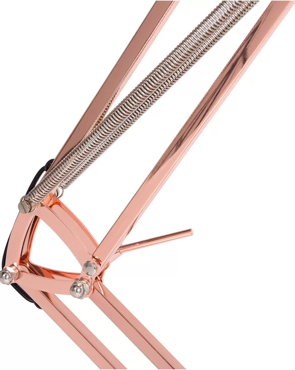 Lampada da Terra Beliani Parana in Metallo con Rifiniture in Rame - Design Elegante per Interni Moderni