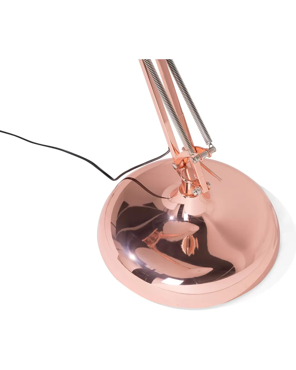 Lampada da Terra Beliani Parana in Metallo con Rifiniture in Rame - Design Elegante per Interni Moderni