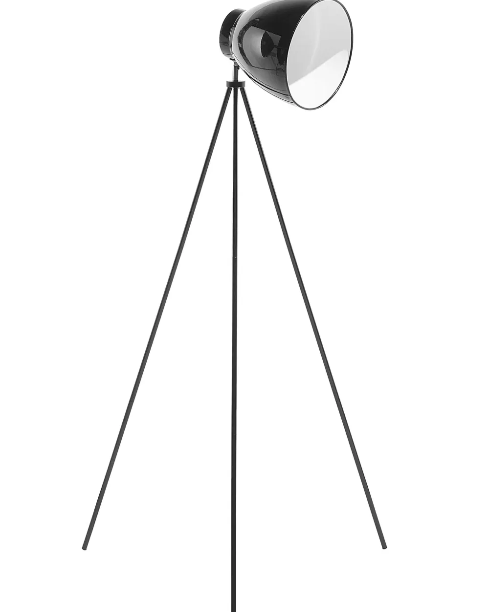 Beliani Lampada a Stelo Moderna in Metallo Nero per Cameretta - Design Funzionale Tamega