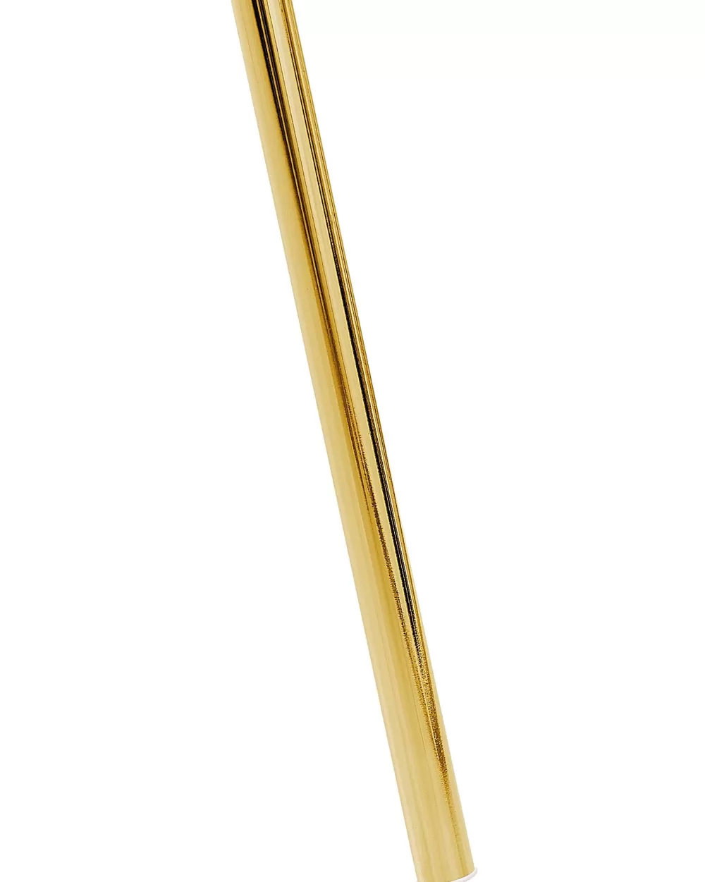 Lampada da Terra Vistula di Beliani - Design Moderno in Metallo con Rifiniture Bianco e Oro, Illuminazione Elegante per Interni