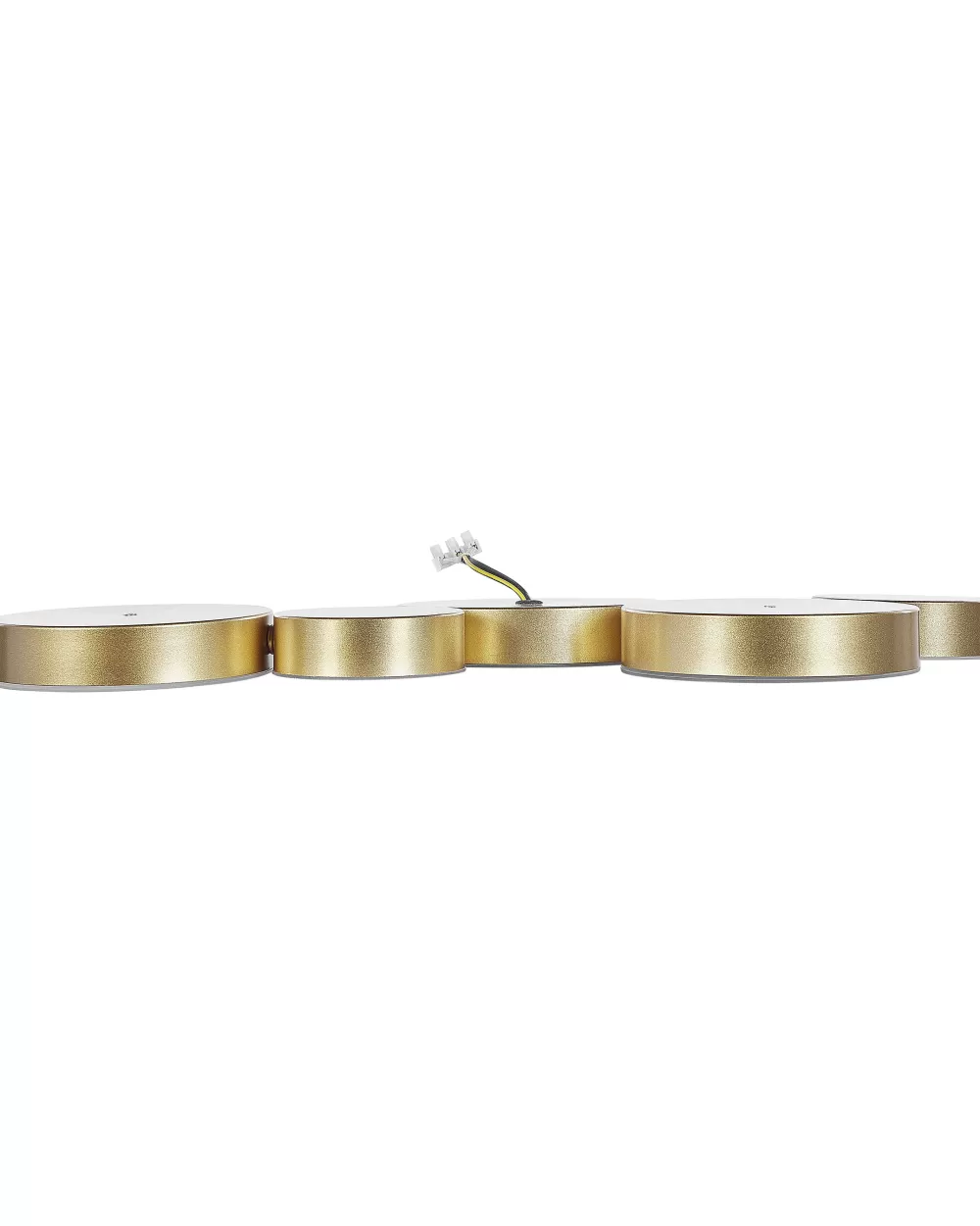 Beliani Lampada a LED Elegante con 5 Luci Integrate - Design Moderno in Ferro Dorato per Illuminazione d'Interni