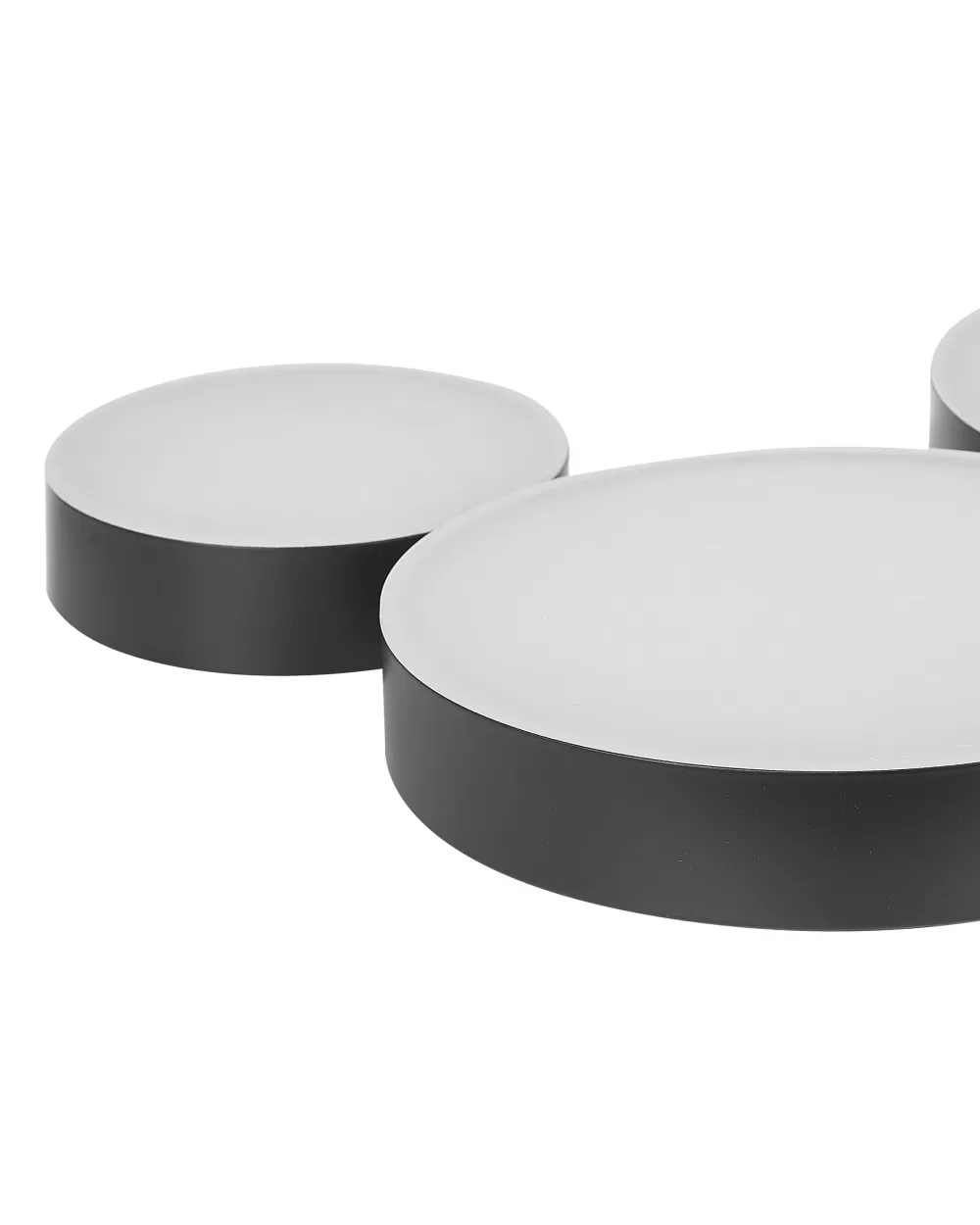Lampada a LED per Soffitto Beliani Modello Luga - 5 Luci in Ferro Nero Design Moderno