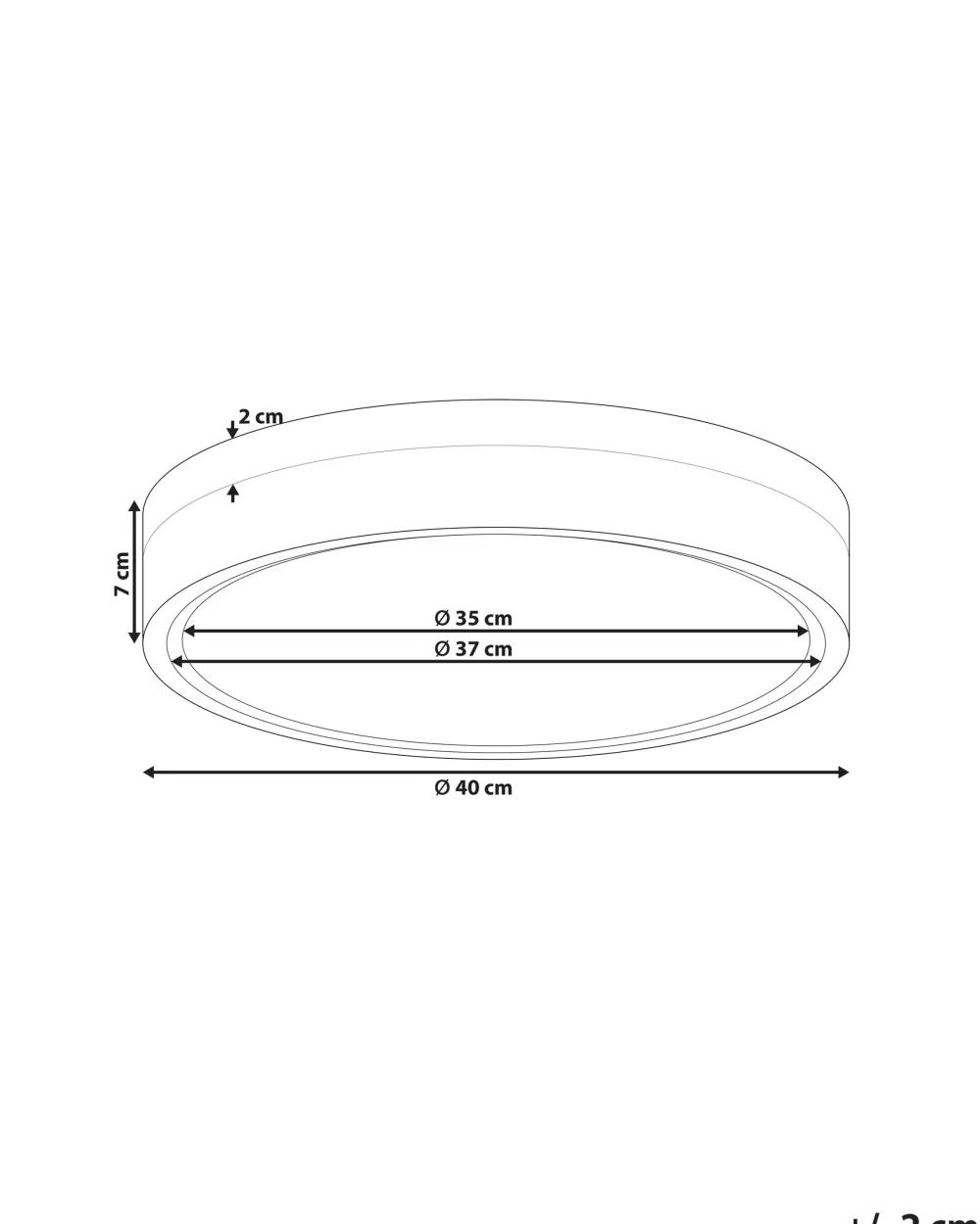 Lampada a LED Moderna per Soffitto in Acciaio Inox Bianco Lucido - Design Elegante Beliani Sakae