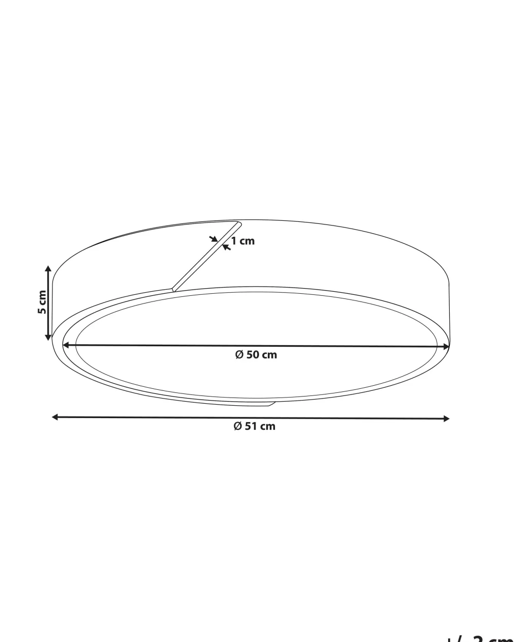 Lampada a LED Moderna Beliani per Soffitto - Struttura in Legno e Acciaio, Colori Bianco/Lucido - Design Elegante Pattani