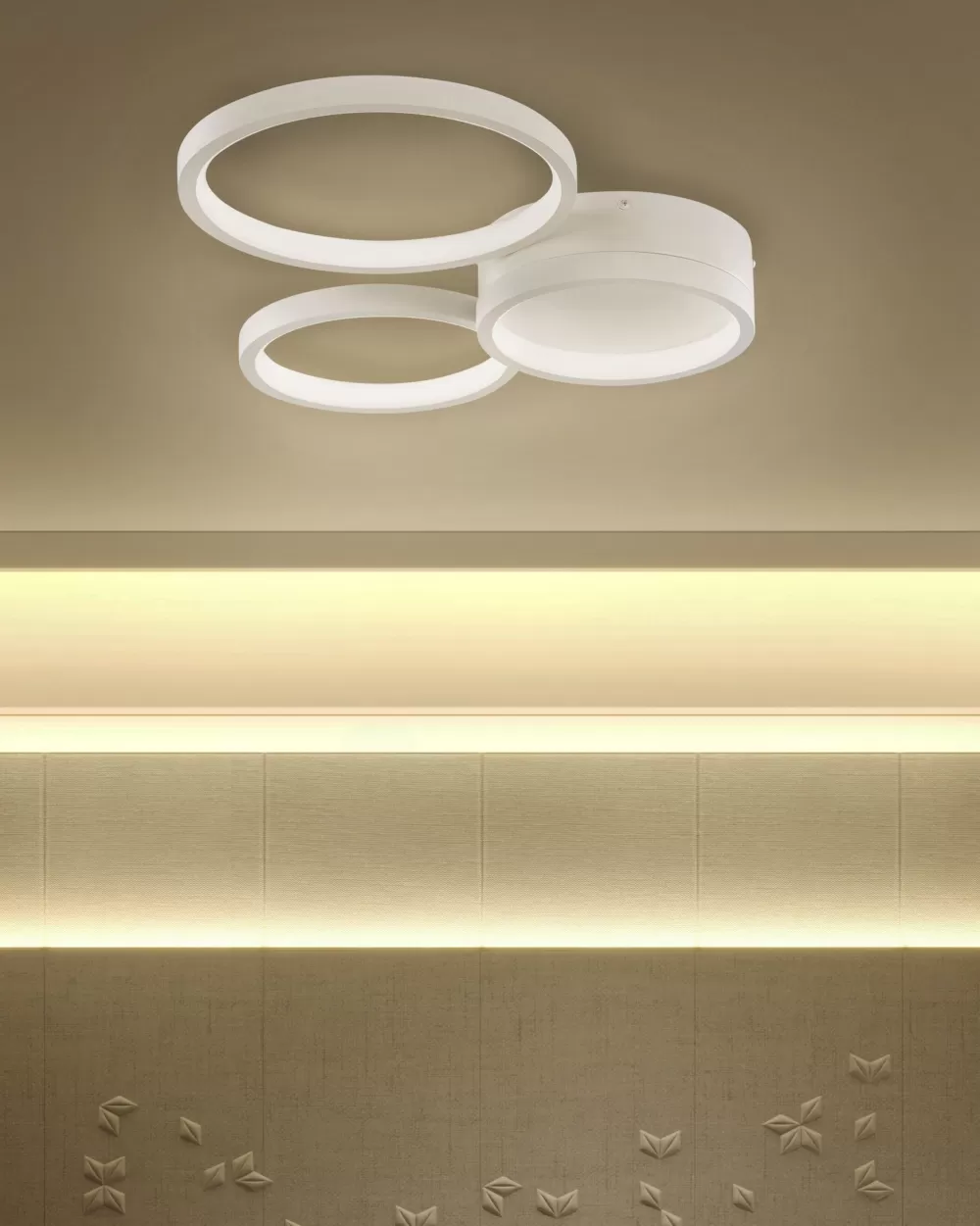 Beliani - Lampada a LED da soffitto bianca Modello Agnat, design moderno e conveniente