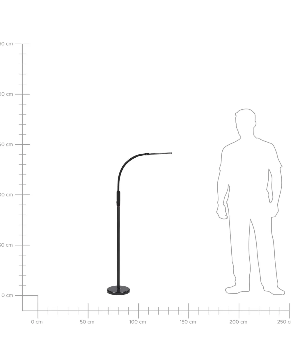 Lampada LED Regolabile Beliani - Illuminazione Versatile da Pavimento o Tavolo con Design Moderno, Colore Nero Elegante per Ambienti Contemporanei
