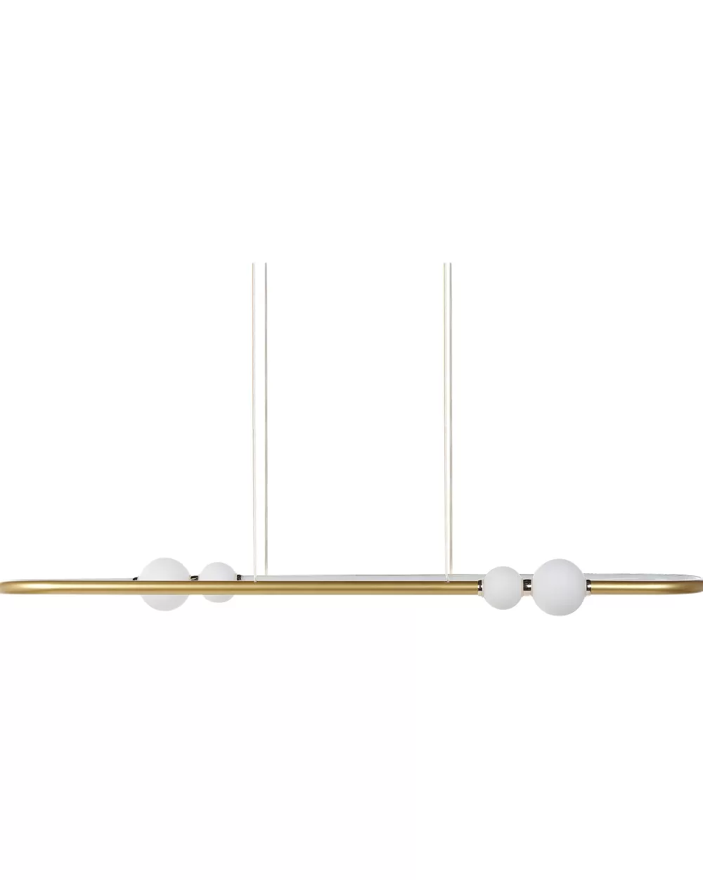 Lampadario LED sospeso in alluminio dorato - Design elegante Beliani Feale in promozione