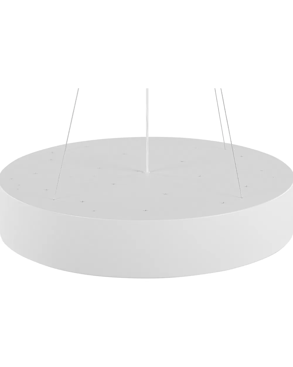 Beliani - Lampadario LED Sospeso in Acciaio Bianco Balili, Design Moderno e Minimalista